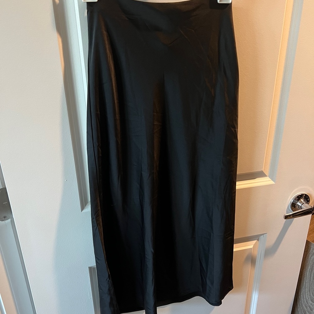 Satin slip skirt
